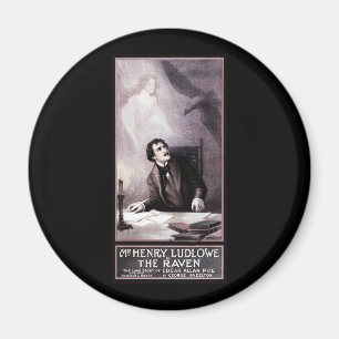Vintage den korpsvarta scenisken magnet