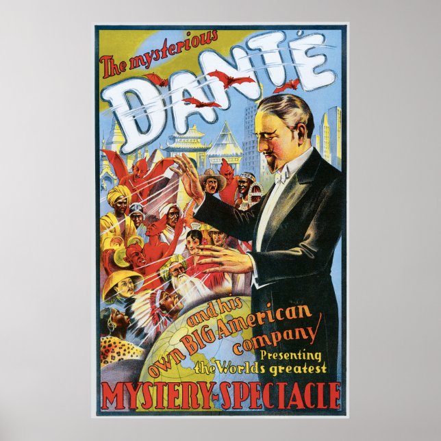 Vintage Den mysteriska danten Poster (Framsidan)