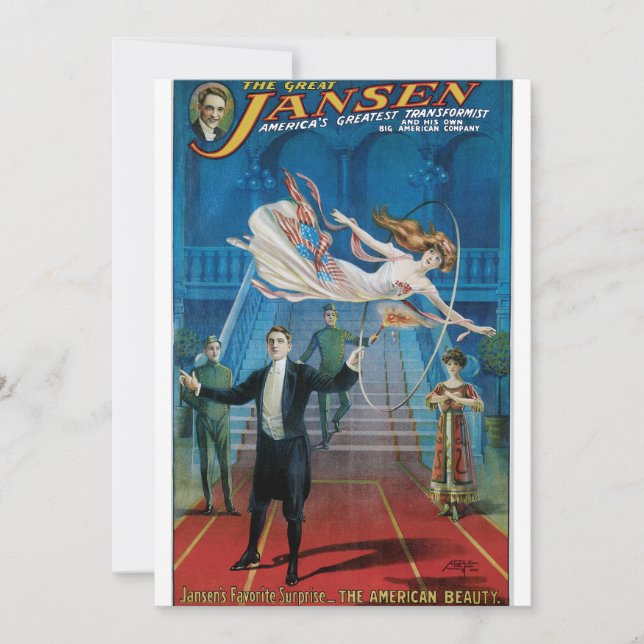 Vintage Den Underbara Jansen-reklamen Poster (Framsida)