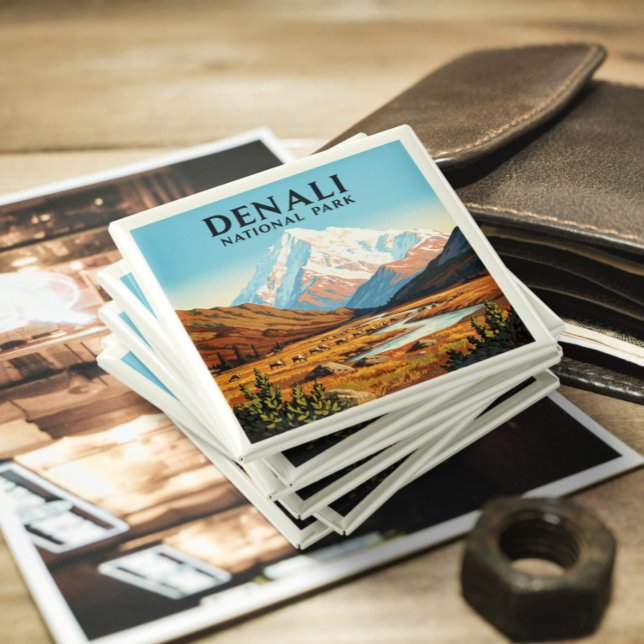 Vintage Denali nationalpark Magnet (Skapare uppladdad)