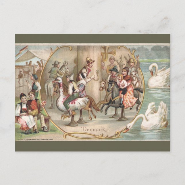 Vintage Denmark Vykort (Framsida)