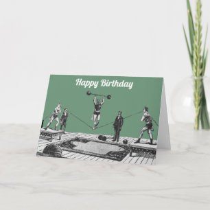 vintage Dentist Birthday Card Kort