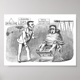 Vintage Dentist, Extrahera tänder utan smärta! : Poster