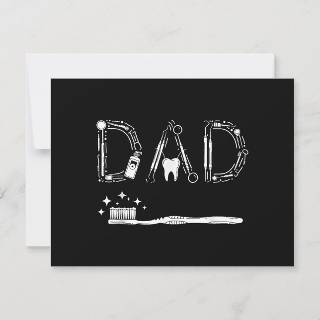 Vintage Dentist Pappa Far Grandpa Fars dag Me (Framsida)