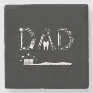 Vintage Dentist Pappa Far Grandpa Fars dag Me Stenunderlägg