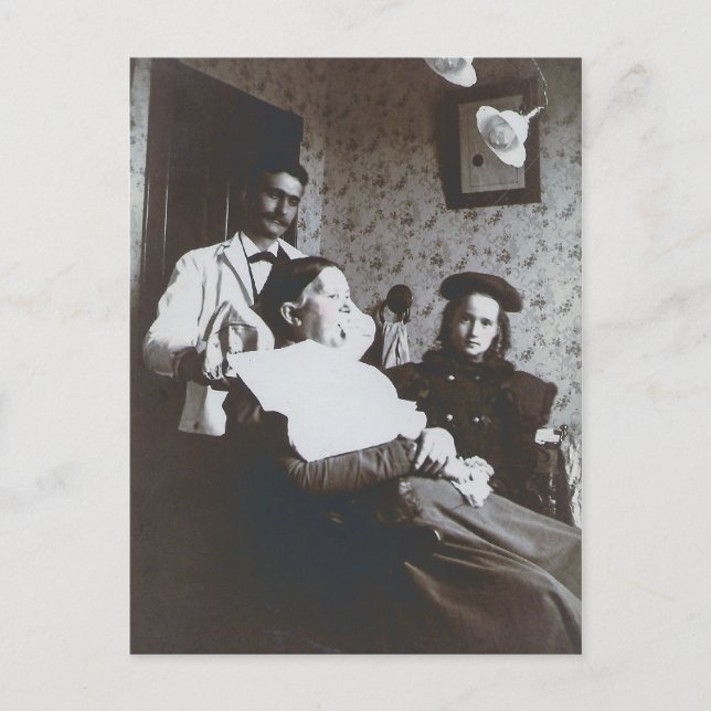 Vintage Dentist Vykort (Framsida)