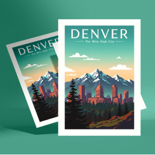 Vintage Denver Vykort