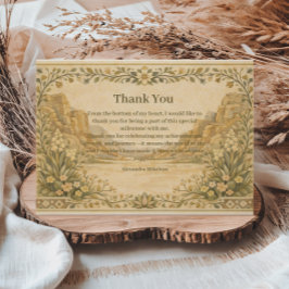 Vintage Desert Florals Birthday Tack Kort