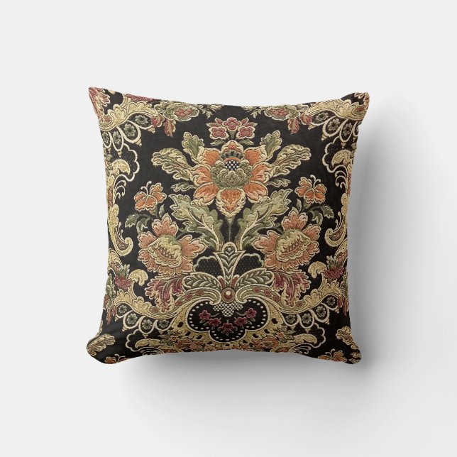 Vintage Design Blommig Kudde (Framsida)