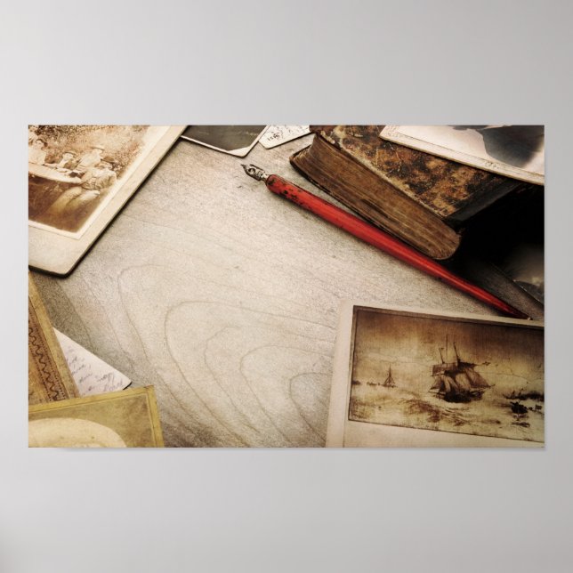 Vintage Desk Poster (Framsidan)