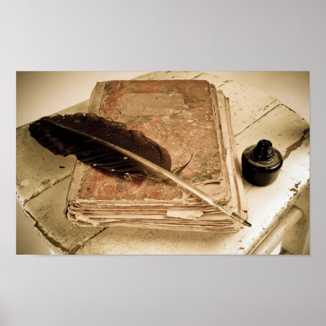 Vintage Desk Poster (Framsidan)