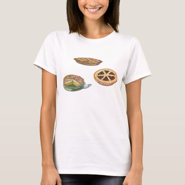 Vintage Desserts, Thanksgiving Paj, Pecan Pumpkin T Shirt (Framsida)