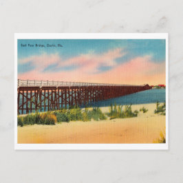 Vintage Destin Florida Öster Pass Bridge Vykort