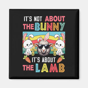 Vintage Det är inte bara om Lamb Påsk Bunni. Magnet