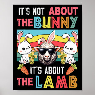 Vintage Det är inte bara om Lamb Påsk Bunni. Poster