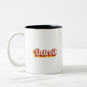 Vintage Detroit Två-Tonad Mugg