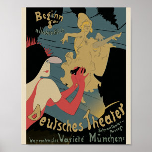 Vintage Deutsches Theater Poster skåp