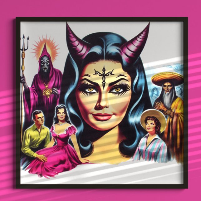 Vintage Devil Woman Poster (Skapare uppladdad)