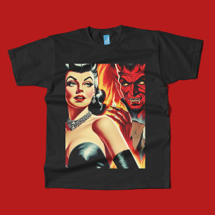 Vintage Devilish Pin-up T Shirt