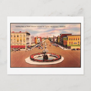 Vintage Dexter Avenue, Montgomery AL Vykort
