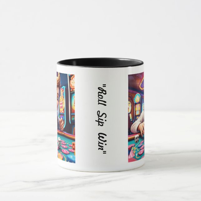 vintage Dice Game Boy Design Mugg (Center)