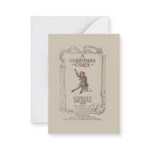 Vintage Dickens En julsång Platt presentkort