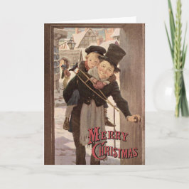 Vintage Dickens jul av Jessie Willcox Smith Helgkort