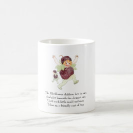 Vintage Dikt Fruit Rhyme Blackberry Children Funny Kaffemugg