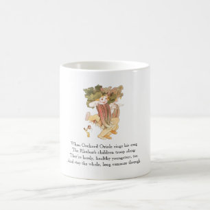 Vintage Dikt Rhubarb Vegetable Rhyme Cute Kid Mugg