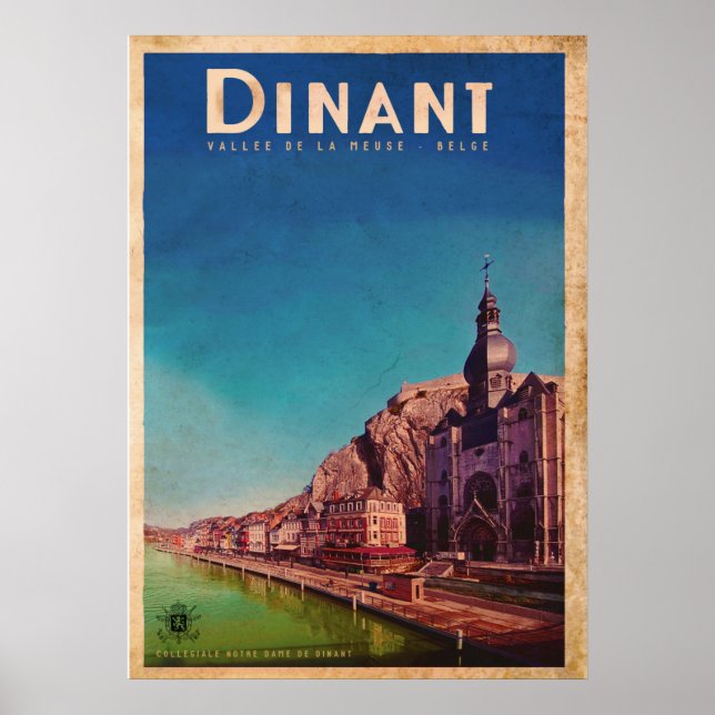 Vintage Dinant Travel Poster (Framsidan)