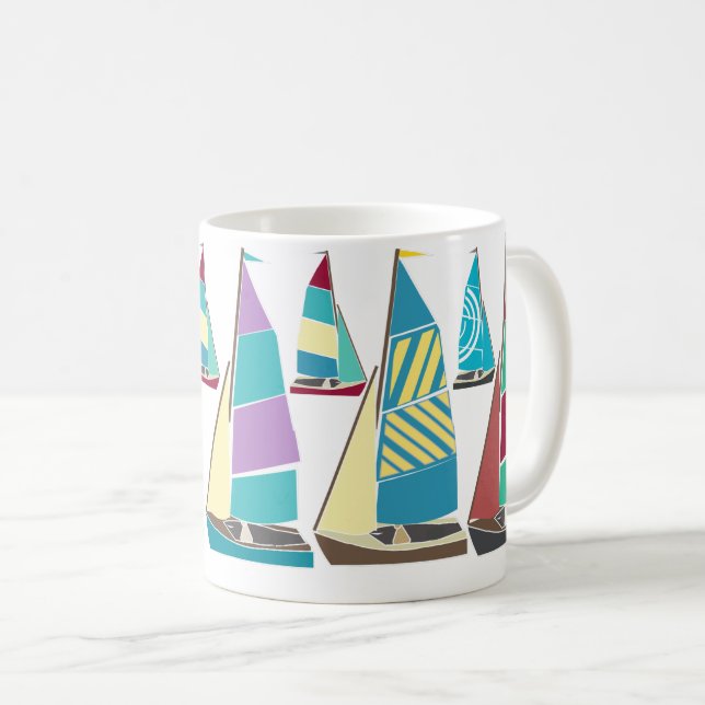 Vintage Dinghies Kaffemugg (Framsida höger)