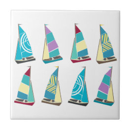 Vintage Dinghies Kakelplatta