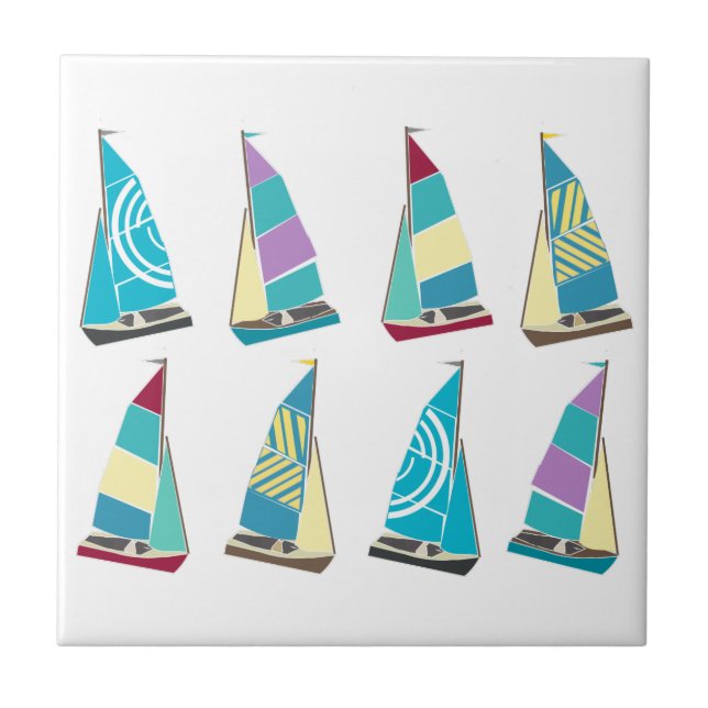 Vintage Dinghies Kakelplatta (Framsidan)