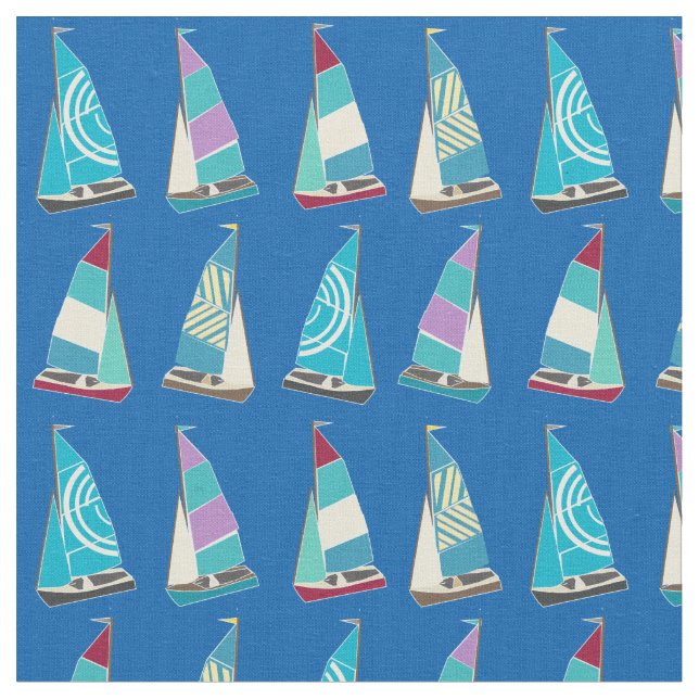 Vintage Dinghies Tyg (Närbild)