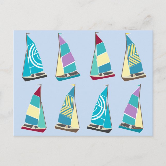Vintage Dinghies Vykort (Framsida)