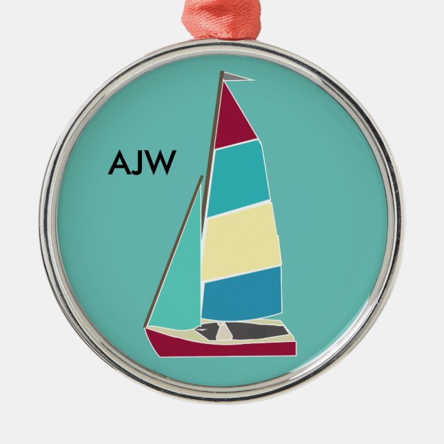 Vintage Dinghy Metall Ornament (Framsidan)