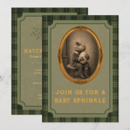Vintage Dinosaur Baby Sprinkle Inbjudningar