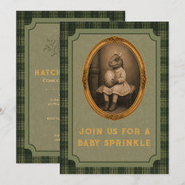 Vintage Dinosaur Baby Sprinkle Inbjudningar