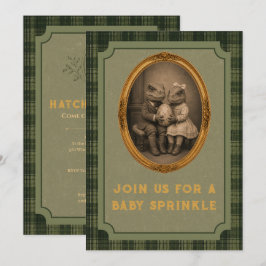 Vintage Dinosaur Baby Sprinkle Inbjudningar