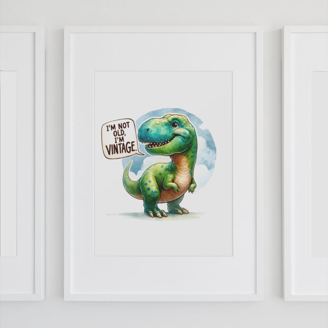 Vintage Dinosaur Delight Poster (Skapare uppladdad)