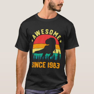 Vintage Dinosaur Rex Fantastisk sedan 1983 Födelse T Shirt