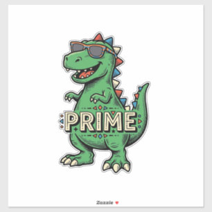 Vintage Dinosaur Solglasögon Prime Tecknad Tröja_1 Klistermärken