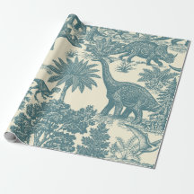 Vintage Dinosaur Toile-mönster 