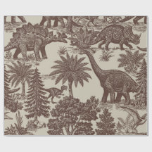Vintage Dinosaur Toile-mönster