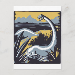 Vintage Dinosaur Vykort