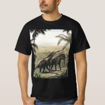 Vintage dinosaurier, Amargasaurus med palmer