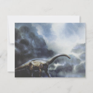 Vintage-dinosaurier, Barapasaurus-födelsedagsfest Inbjudningar