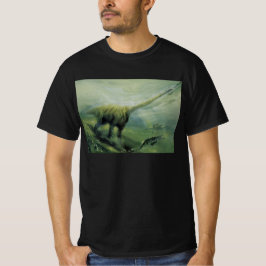 Vintage dinosaurier, Brachiosaurus som simmar i ha Tee
