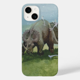 Vintage dinosaurier, Centrosaurus betar i äng