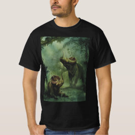 Vintage dinosaurier, Centrosaurus i djungeln Tee Shirt